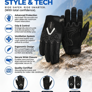 RS SPURTT Sport-V Tactical Motorcycle Gloves