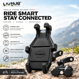 LIUHUG Pro Shockproof Mobile Phone Holder for Bike & Scooter